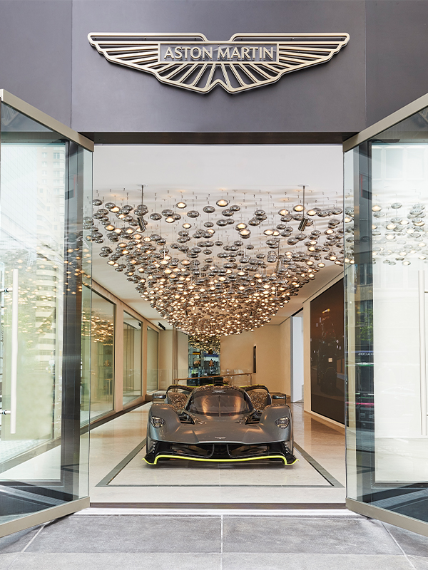 Aston Martin Feature Light Installation by VISO