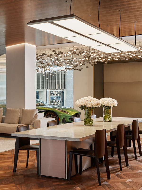 Aston Martin New York with VISO Custom Lighting